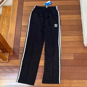 NWT Adidas Firebird Pants with Three Stripes XS
